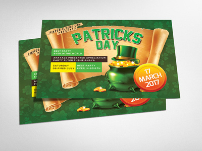 St. Patricks Day Party Flyer day flyer party patricks st.