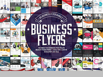 50 Business Flyers Bundle 50 business flyers bundle agency blue business business corporate agency flyer business flyer clean company