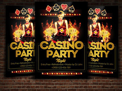 Casino Party Flyer