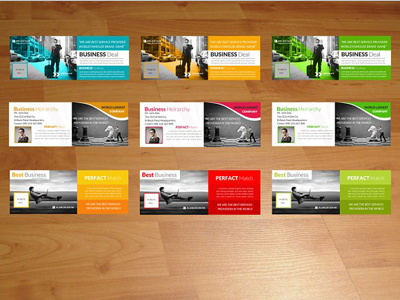 Pack of 3 Business Timelines