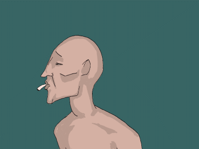 Whats up? 2d animation cel animation cigarette smoke smooth operator