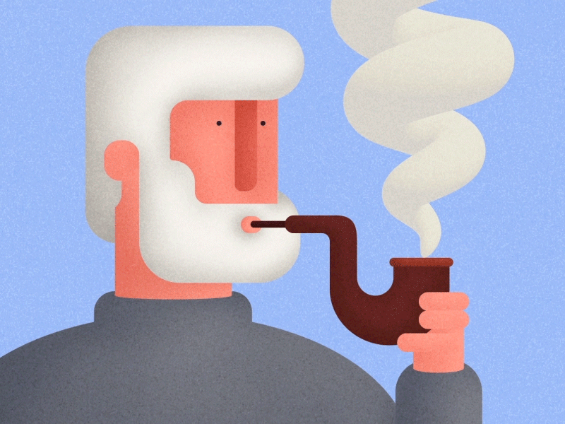 Sven beard blue old man pipe smoke öuvve