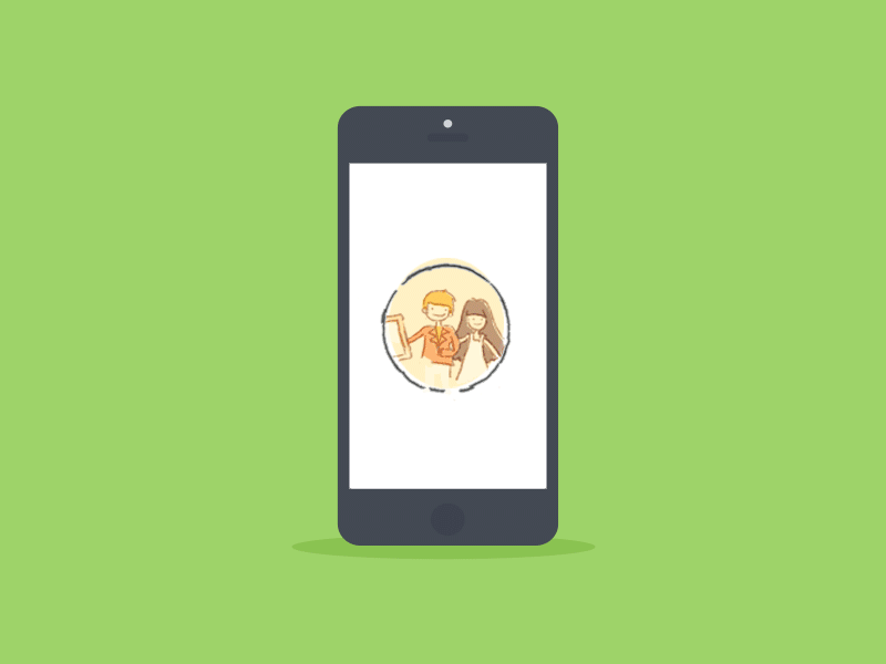 Bending the rules a little bit. flat icons illustrations mobile watercolor