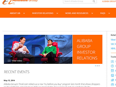 Investor Relations designs finance homepage investor relations