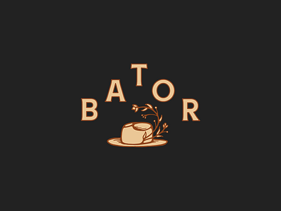 Bator branding flowers hat lettering logo logo typography typography vintage