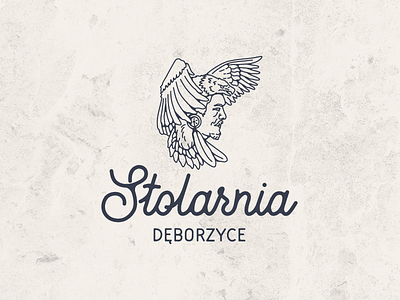 Stolarnia Deborzyce bird branding design eagle handmade illustration logo native type typography wood woodwork