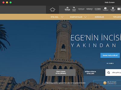 Hilton hotel Web page User experiance / İnterface design