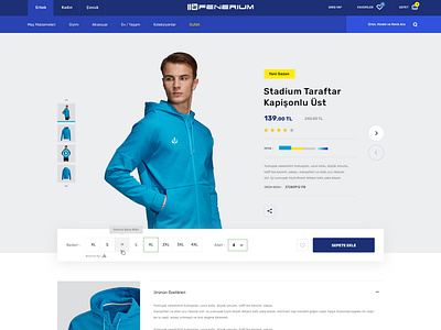 Fenerium E-Commerce ui / ux