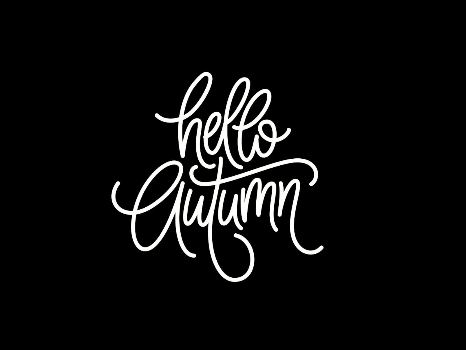 Hello Autumn 2d animation after effects autumn freepik hello lettering text animation typography