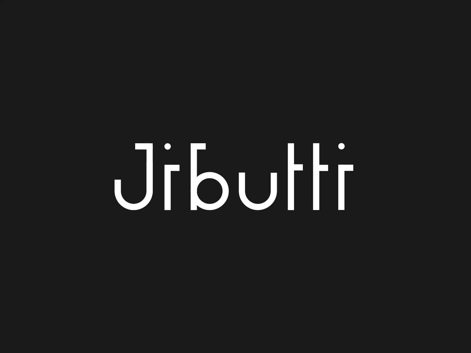 Jibutti 2d after animation black clean design effects gif icon illustration line logo logoanimation loop morph motion graphics reveal smooth ui white