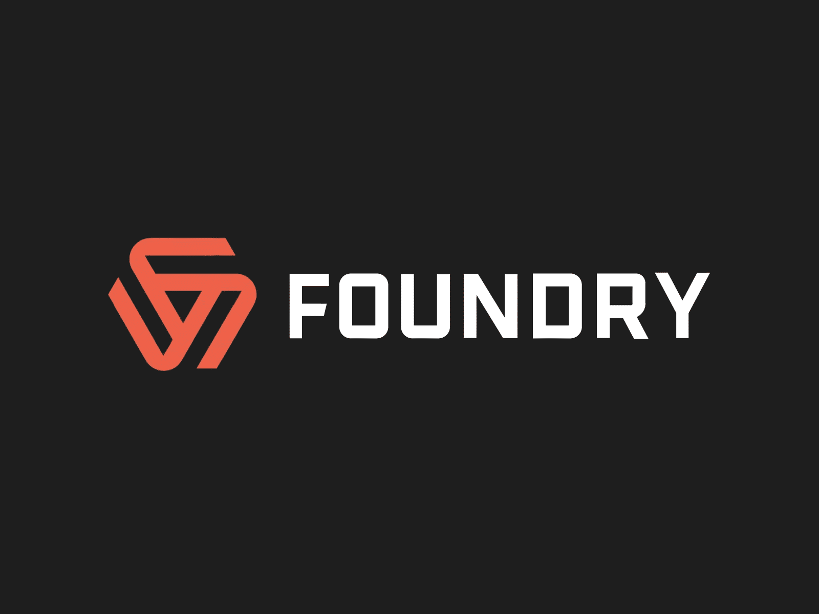 FOUNDRY Logo Animation 2d animation best chain gif icon letter lettering line logo loop morphing motion graphics orange reveal smooth text transition typography write