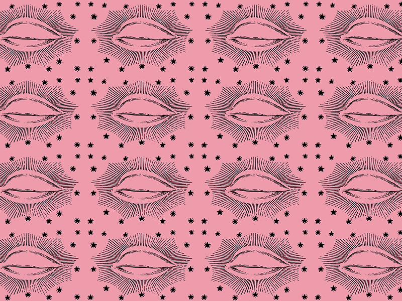 Gucci Garden animation cyclope eye gucci illustration pattern pink stars