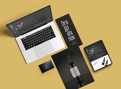Dragoshinov Winery branding design ui web