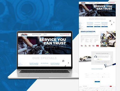 AUTO REPAIR design ui web