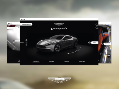 Aston Martin | Configurator Redesign astonmartin car configurator ui ux