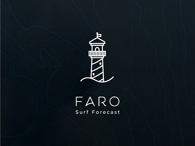 Faro | Surf Forecast app connected device faro forecast lighthouse logotype map mobile surf