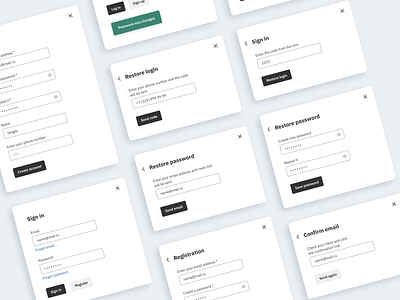 Sign in / Sign up form log in login login form modal register register form screen sign in sign up signin signup ui