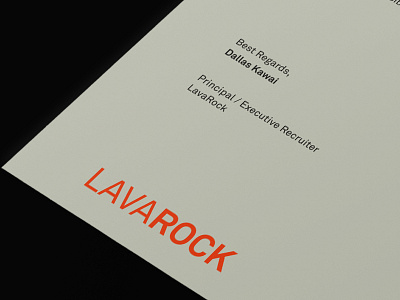 LAVAROCK branding logo design