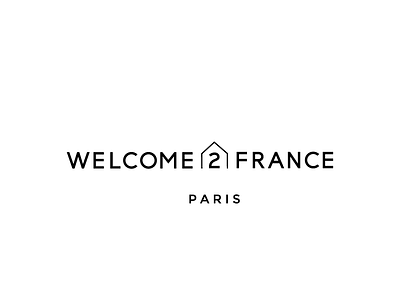 WELCOME 2 FRANCE branding logo design