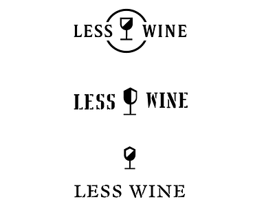 Lesswineconcepts branding logo design