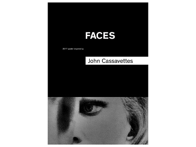 Faces cinema graphic design layout minimalist design noise poster typography