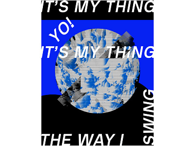 My thing exploration gradients layout poster typography