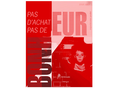 Bonheur4 layout photoshop poster typography