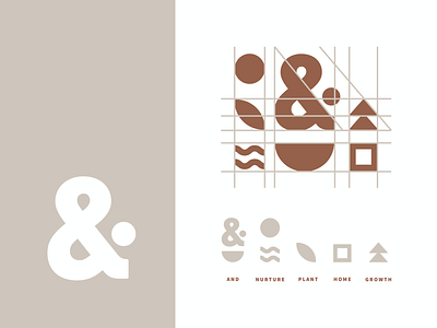 Ampersand branding design illustration logo typography vector
