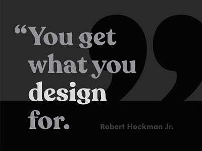 Quote [01] design typography