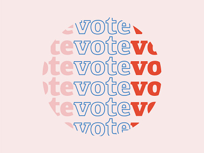 Vote! design typography