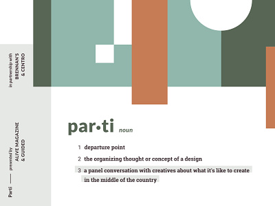 Parti branding design event event branding illustration typography vector