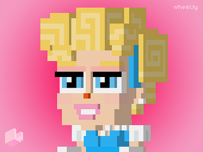 Princess character game tvos voxel wheelly