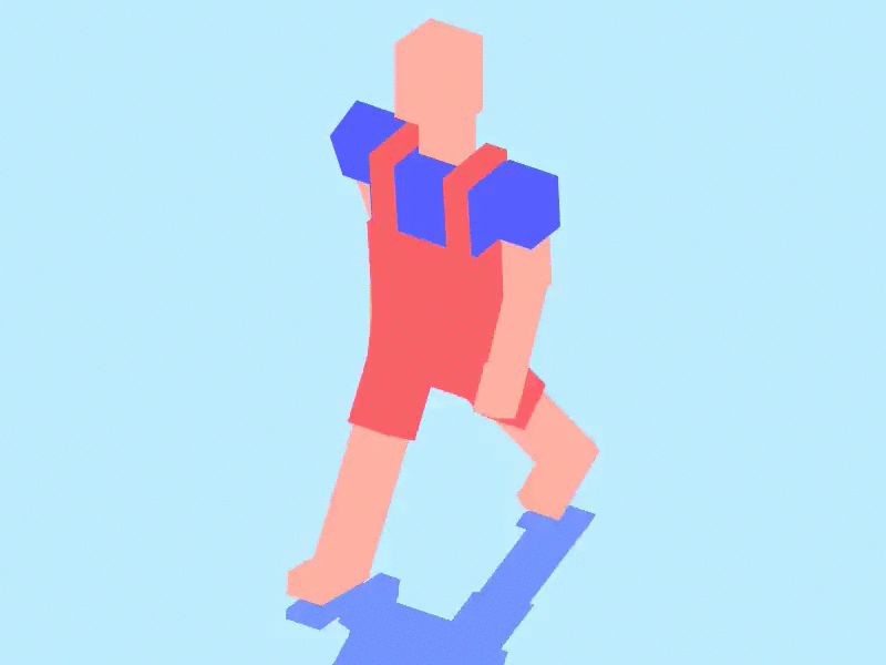 Procedural walk animation 3d animation character game procedural unity3d voxel