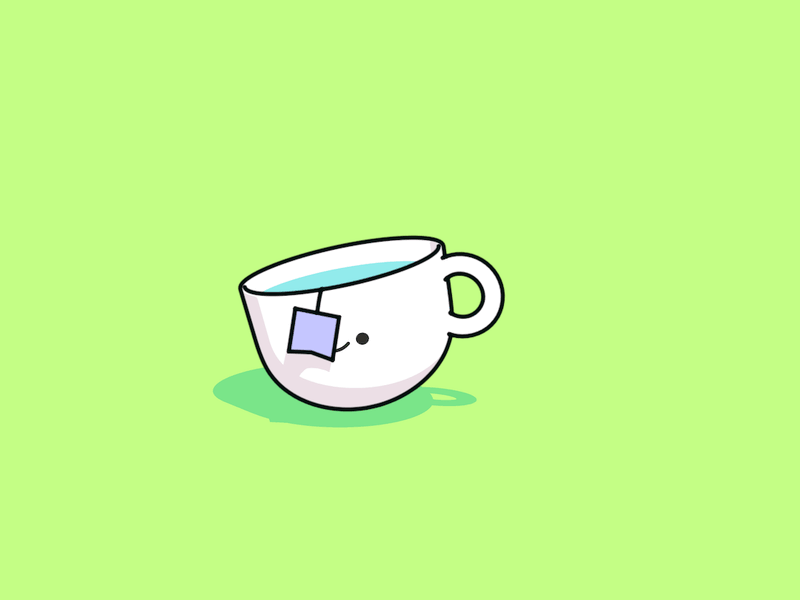 Cuppa 🍵🍵 animation black tea c4d cinema 4d english breakfast japan kawaii sketch and toon tea