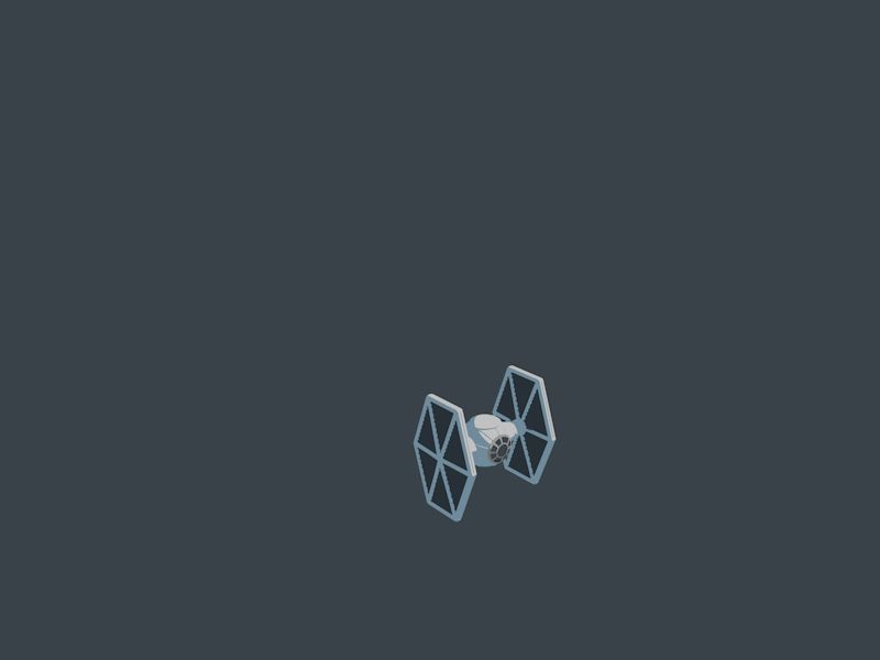 TIE Fighter cinema4d ship sketch and toon space star wars starship tie tie fighter