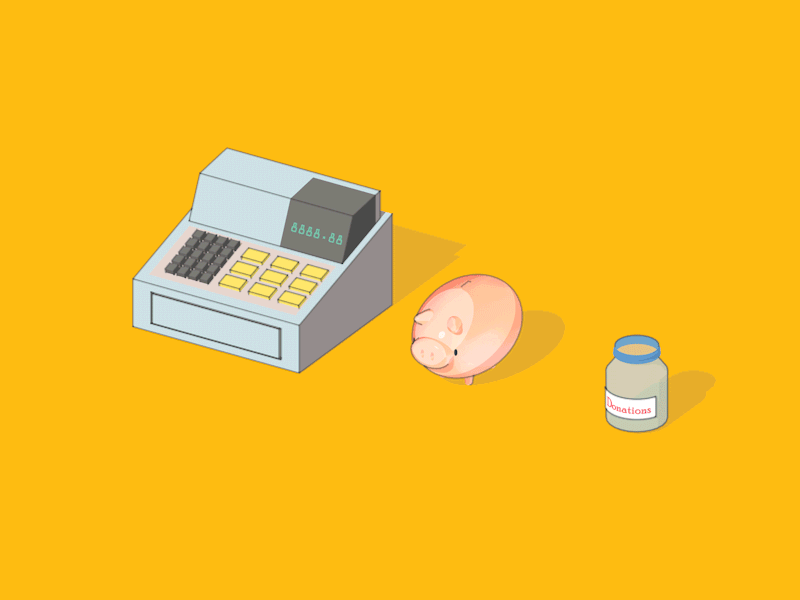 Spend, Save, Donate by Miguelgarest on Dribbble