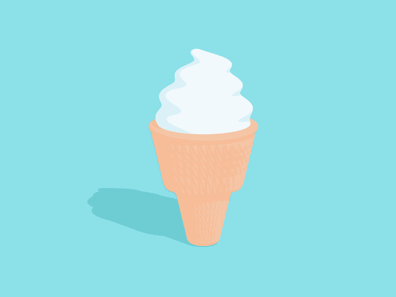 Ice Cream blue c4d cinema 4d cone cute ice cream sketch and toon