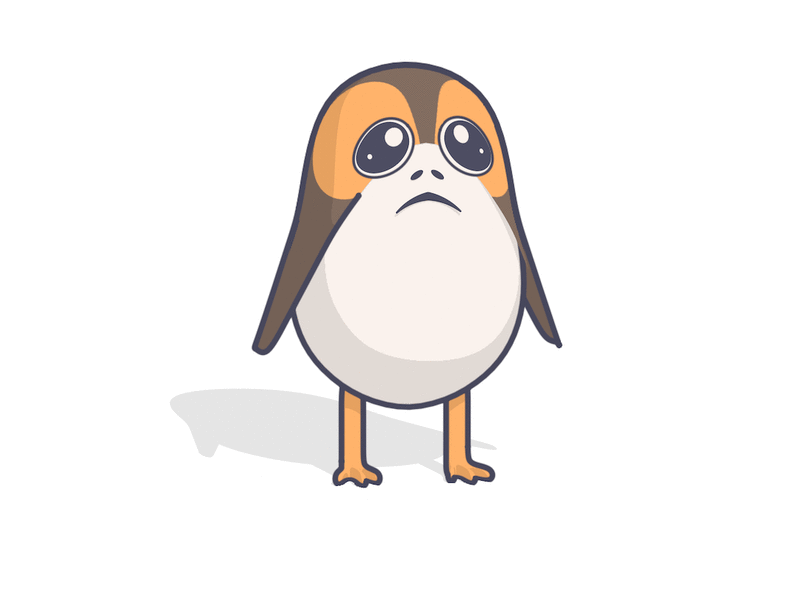 Porg c4d porg sketch and toon star wars tlj