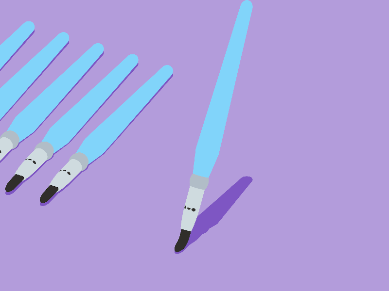 🎨🖌🖌🖌 animation brush brushes c4d paiting stroke