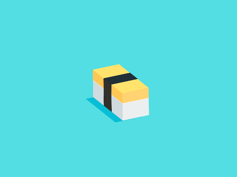 Nigiri cubes c4d maki nigiri sushi tamago tuna