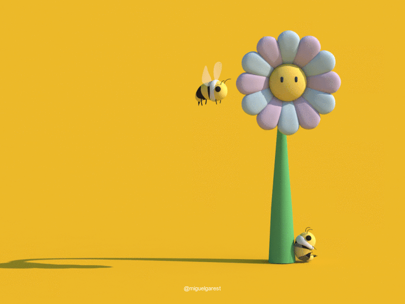 Bees And Flower