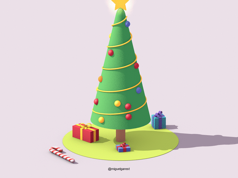 Xmas tree animation christmas cinema4d gifts tree xmas