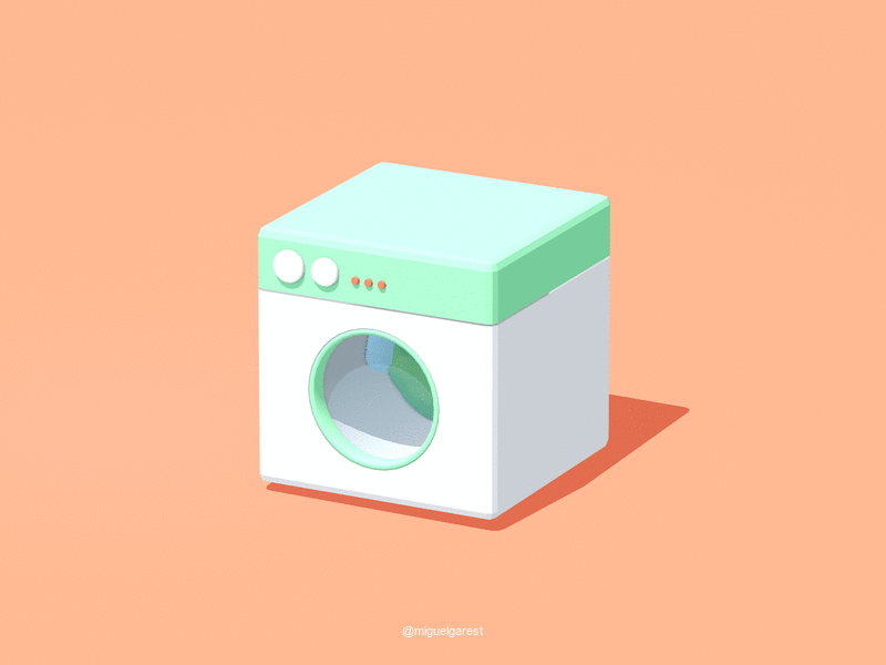 Laundry c4d laundry machine wash washing machine