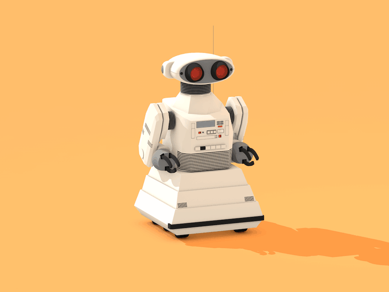 Omnibot 2000 🤖 animation c4d cinema 4d kawaii omnibot retro robot robotics toy toys