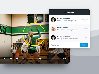 Teach with Hudl angles comment drawing gray hudl notes product sports tech ui volleyball window