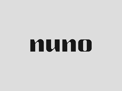 Nuno wordmark branding bruno silva design logo nuno portugal typography