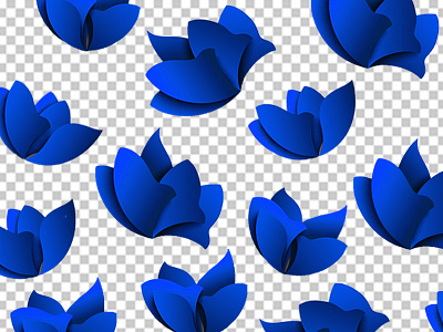 Blue Flower art blue design flower gradient illustration pattern vector