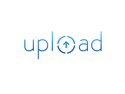 Upload Logo arrow blue logo upload