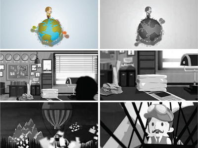 Frames adobe animate cc animation art character cutout design flash frames storyboard vector