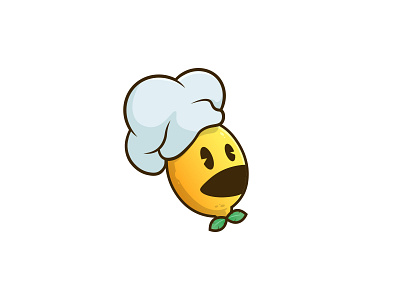 LemonChef - Logo Design chef fruit illustraion lemon logo logodesign pacman